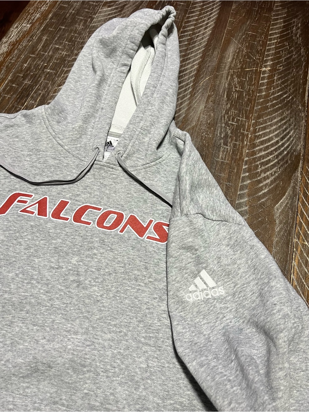 Adidas Atlanta Falcons Men's Gray Hoodie Sweatshirt Size M